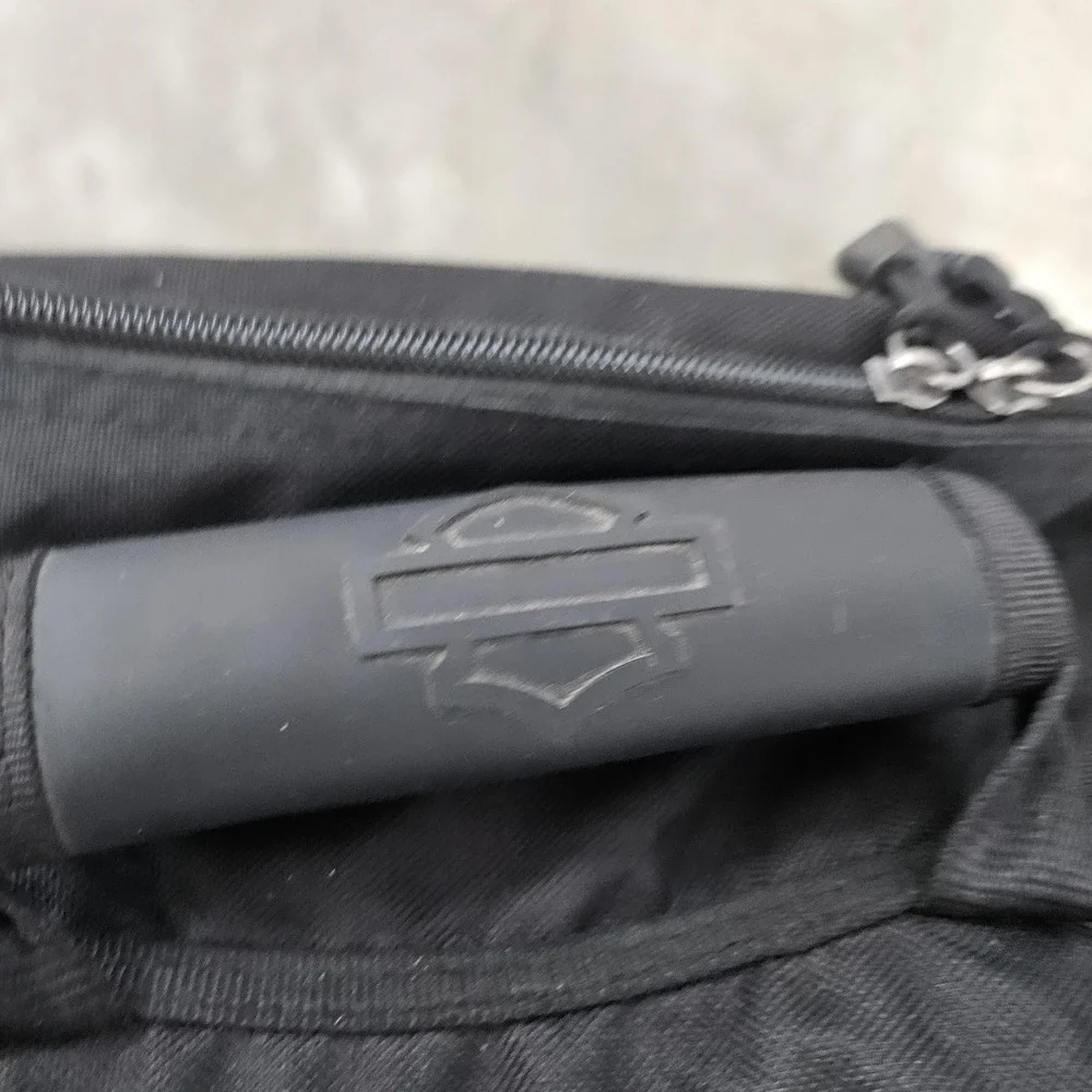 Harley-Davidson Black Backpack Mens Bar Shield Logo Water Bottle Travel Bag